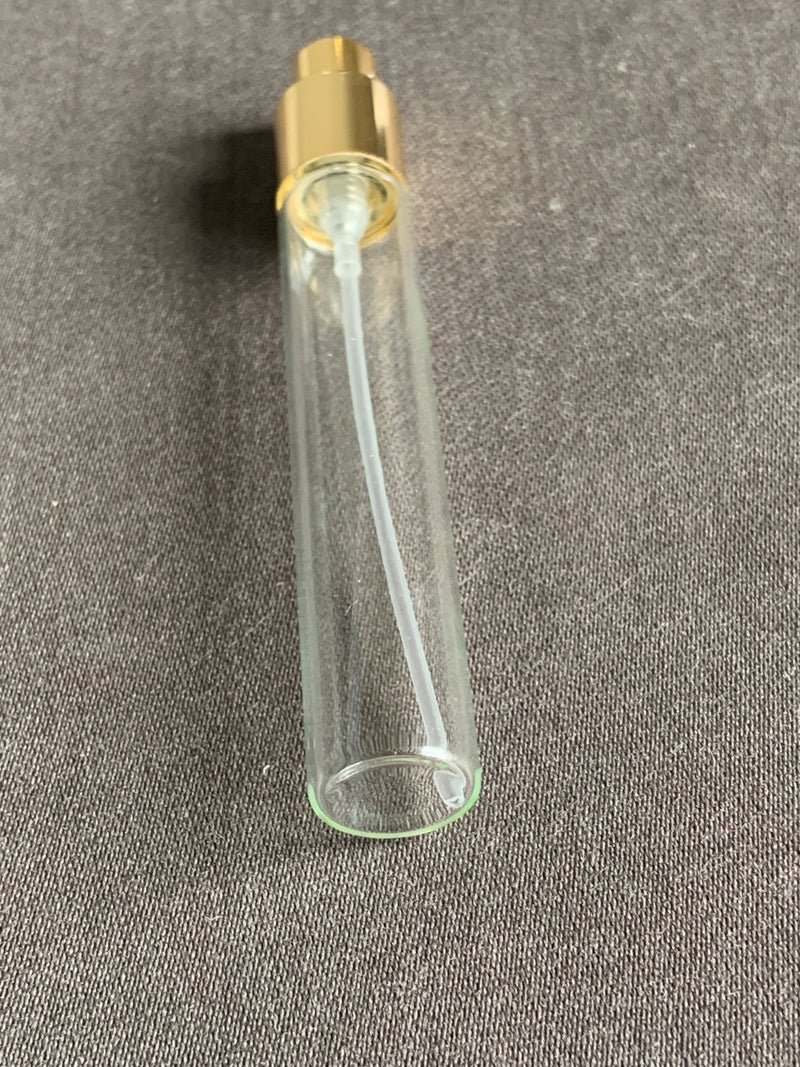 TRAVEL/PURSE PERFUME ATOMIZER: EXCHANGEABLE VIAL, CELULOSE, BLACK