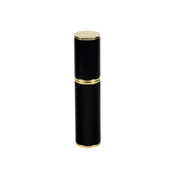 TRAVEL/PURSE PERFUME ATOMIZER: LACQUERED, BLACK